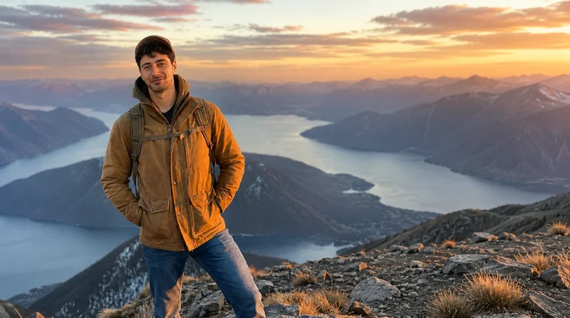 Action shot examples for Hinge profile photos including hiking, sports, and hobby activities