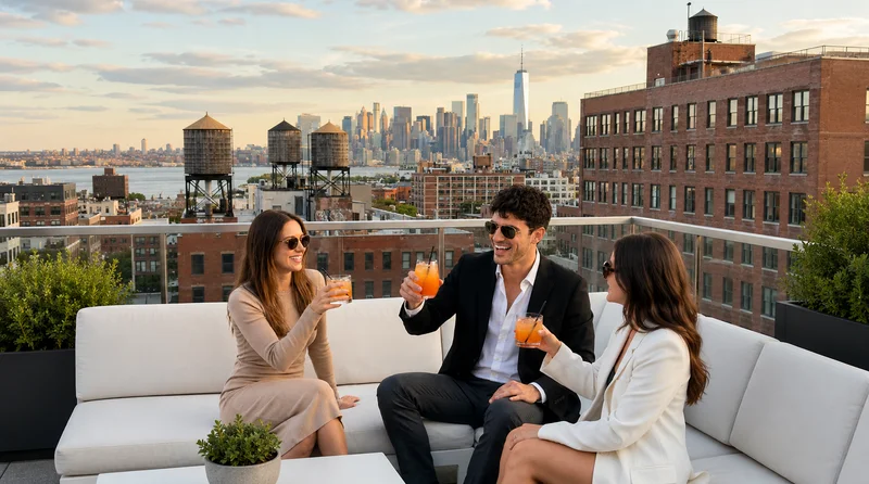 Group dating profile photos for men showing 1-2 friends in social settings with good lighting