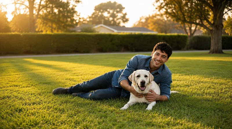 examples of guys dating profile pictures with pets showing natural interaction and genuine moments