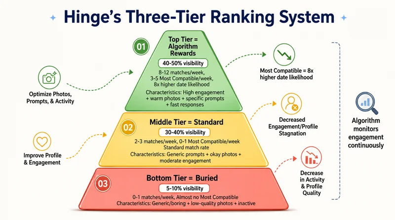 Hinge algorithm tier system visualization
